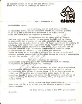 Comentarios sobre la posible incorporación del Huaso Carrasco al Quilapayún