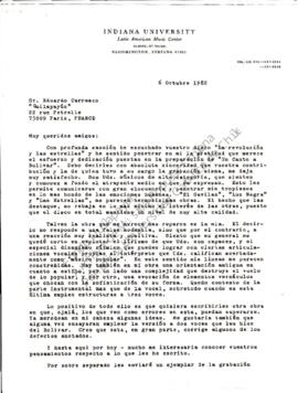 Juan Orrego Salas comentarios sobre disco “La revolución y las estrellas”