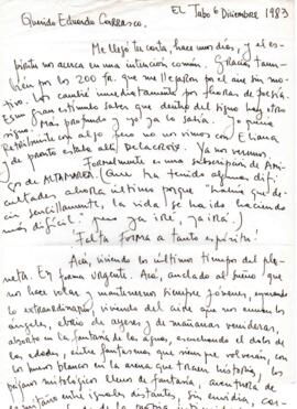 Comentarios de Jonás a Eduardo Carrasco sobre su vida personal