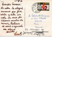 Saludo de Ernesto a Eduardo Carrasco