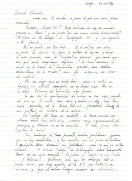 Comentarios de Stefano Gavagnin a Eduardo Carrasco sobre tesis de la Nueva Canción Latinoamericana