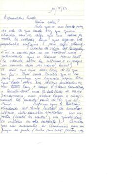 Comentarios a Eduardo Carrasco sobre un viaje a Paraguay