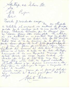 Saludo de Roberto Parada a Paz Rojas y Eduardo Carrasco