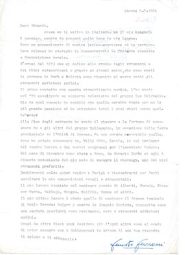 Comentarios de Fausto Farroni a Eduardo Carrasco sobre la música latinoamericana