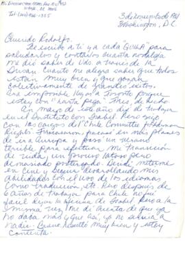 Comentarios de Nena a Rodolfo Parada sobre su trabajo en Derechos Humanos