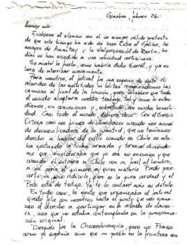Comentarios sobre participación en Festival por Desiderio Arenas