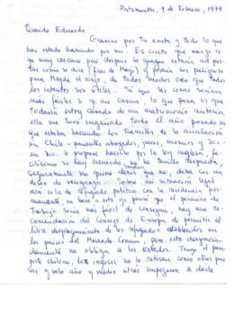 Comentarios de Pancho Ugarte a Eduardo Carrasco sobre su situación legal en Inglaterra