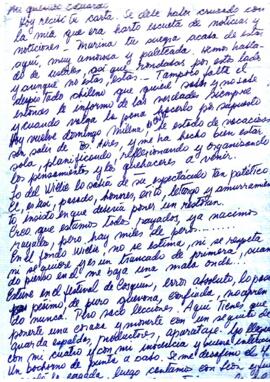 Comentarios de Isabel Parra contando asuntos personales y quehacer laboral