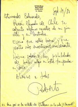 Sobre gira de Roberto Bravo por Australia