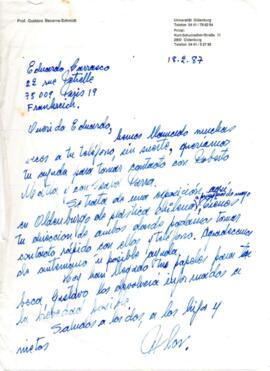 Solicitud de datos de contacto de Pilar a Eduardo Carrasco