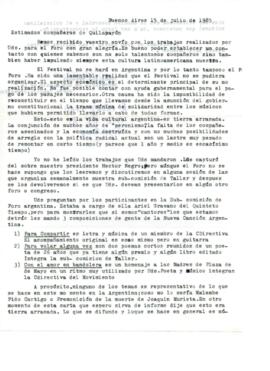 Comentarios de Francisco Necuzzi sobre el estado de la música popular en Argentina