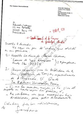 Gustavo Becerra algunas peticiones