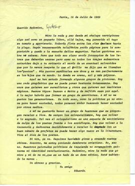 Reflexiones de Eduardo Carrasco a Radomiro Spotorno sobre poesía, filosofía y política