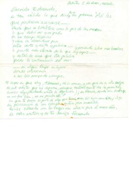 Notificación de envío de texto de Fernando