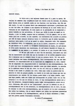 Comentarios de Eduardo Carrasco sobre la correspondencia