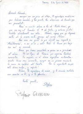 Comentarios de Stefano Gavagnin a Eduardo Carrasco sobre posible producción de disco