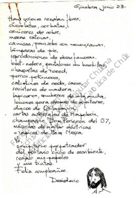 poesía escrita como regalo de cumpleaños por Desiderio Arenas