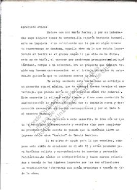 Comentarios de Fernando Carrasco sobre su casete con la musicalización de poetas chilenos