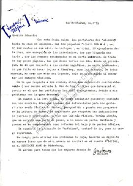 Gustavo Becerra sobre envío de partituras de “Allende”