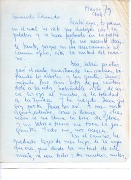Comentarios de Jonás a Eduardo Carrasco sobre poesía