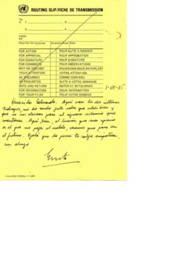 Notificación de envío de dos trabajos de Ernesto a Eduardo Carrasco