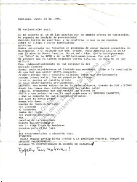 Continuación de comentarios del disco “Basta” y “X Vietnam” por Ricardo García