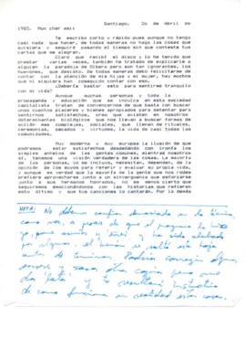 Comentarios de Carlos Contreras a Eduardo Carrasco sobre su vida