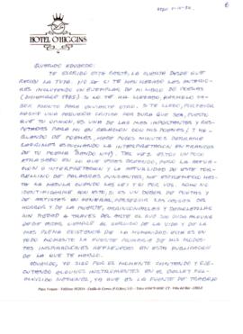 Comentarios de Julio Bravo a Eduardo Carrasco sobre música y poesía