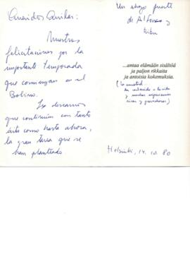 Saludos de Alfonso a Quilapayún