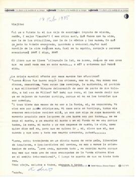 Comentarios de Andrés a Eduardo Carrasco sobre su vida