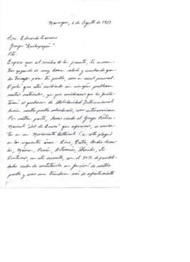 Comentarios de Orlando Jiménez a Eduardo Carrasco  sobre grupo poético-musical 22 de Enero