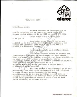 Sobre la incorporación de Quilapayún en el catálogo Alerce