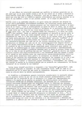 Comentarios de Alejandro a Eduardo Carrasco sobre política
