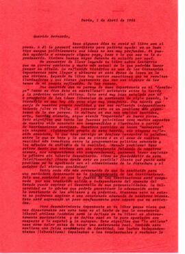 Comentarios de Eduardo Carrasco a Bernardo Subercaseaux acerca de su libro de Lastarria
